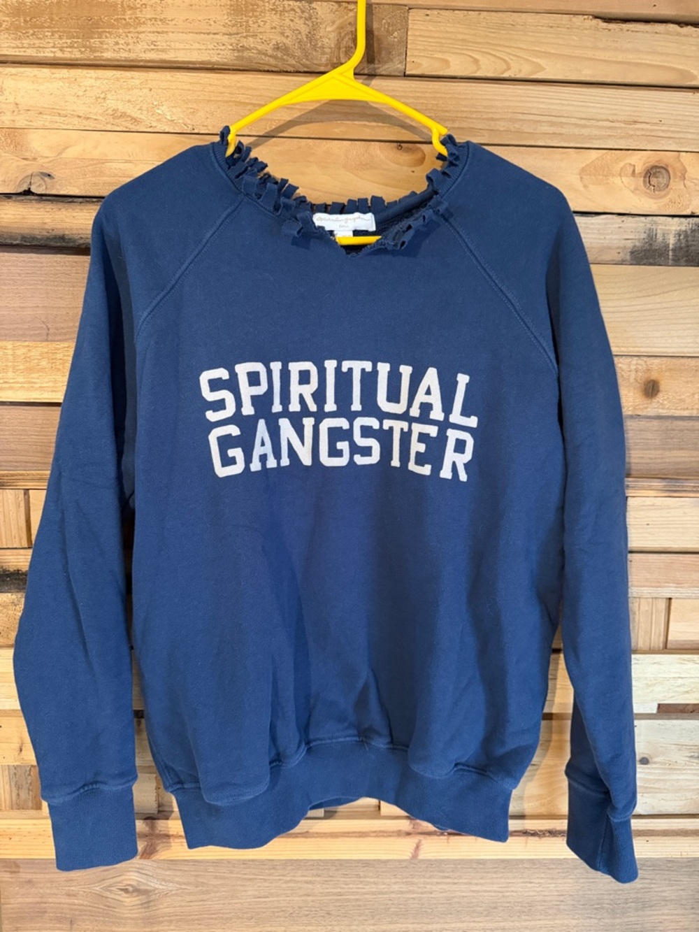 Spiritual Gangster Navy Pullover with White Logo